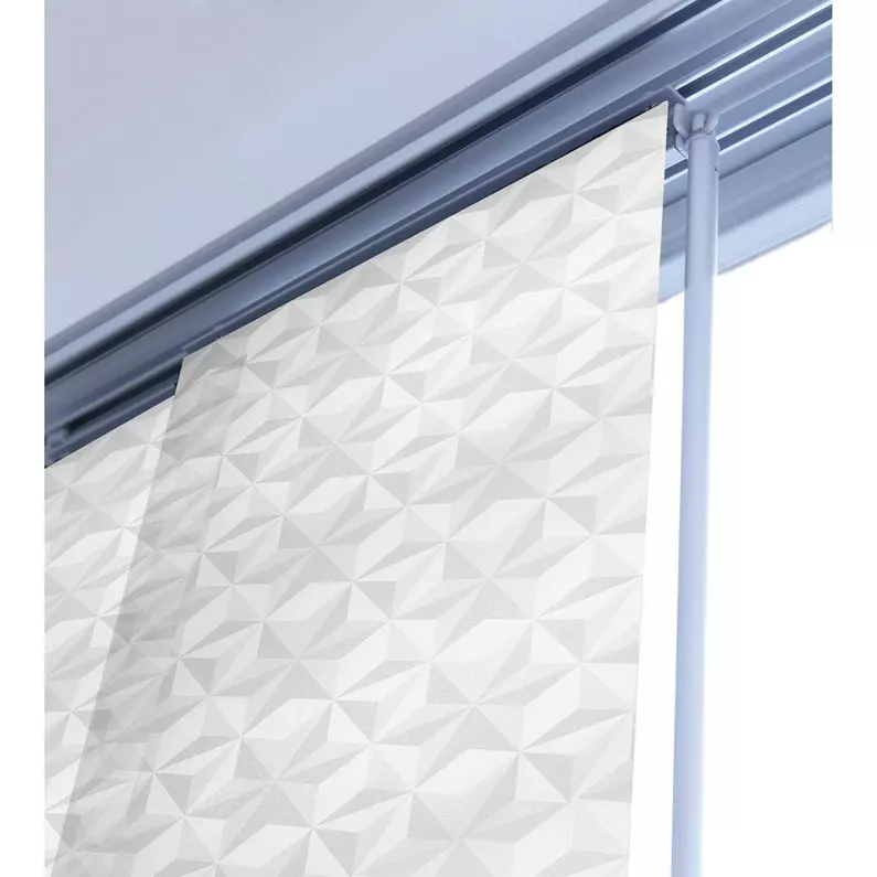 Baguette De Guidage Pour Panneau Japonais, Aluminium, Blanc, L.85 Cm 3 Baguette De Guidage Pour Panneau Japonais, Aluminium, Blanc, L.85 Cm