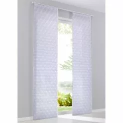 Panneau Japonais Rosace, Blanc, H.300 X L.60 Cm