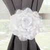 Embrasse Fleur Tissu, Blanc 1 Embrasse Fleur Tissu, Blanc -Frise murale Soldes 1 244