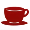 Embrasse Aimantée Aimant Tasse Rouge, Rouge -Frise murale Soldes 1 248