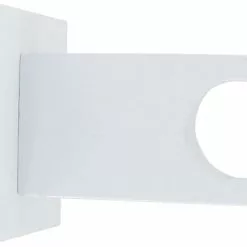 Lot De 2 Supports Sans Re-perçage Mur Percé, D28 Mm Blanc Satiné IB+