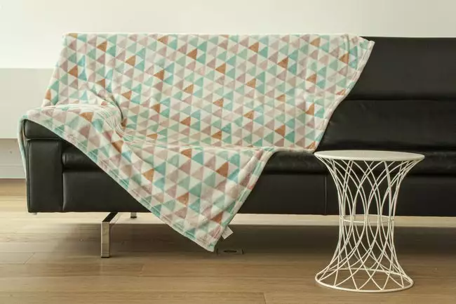 Plaid Pina Pinky Flanelle, Rose & Bleu L.130 X L.160 Cm 3 Plaid Pina Pinky Flanelle, Rose & Bleu L.130 X L.160 Cm