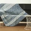 Plaid Baran Flanelle, Bleu L.130 X L.160 Cm -Frise murale Soldes 1 309
