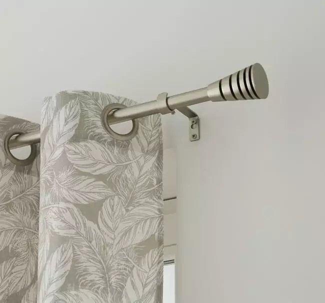 Kit De Tringle à Rideau Comete Pomo Diam. 16/19 Mm Acier Mat 120 à 210 Cm 3 Kit De Tringle à Rideau Comete Pomo Diam. 16/19 Mm Acier Mat 120 à 210 Cm