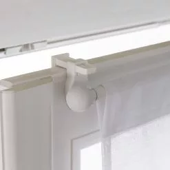 Lot De 2 Supports Autoserrant Barre De Vitrage, 10 Mm Blanc Satiné CESSOT