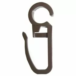 Agrafes Tringle à Rideau Chic 35 Mm Plastique Chocolat INSPIRE