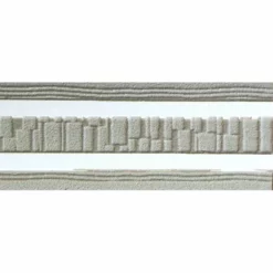 Galon, Vinyle Expansé Adhésive Pierre, L.3.5 Cm X L.10 M, Gris