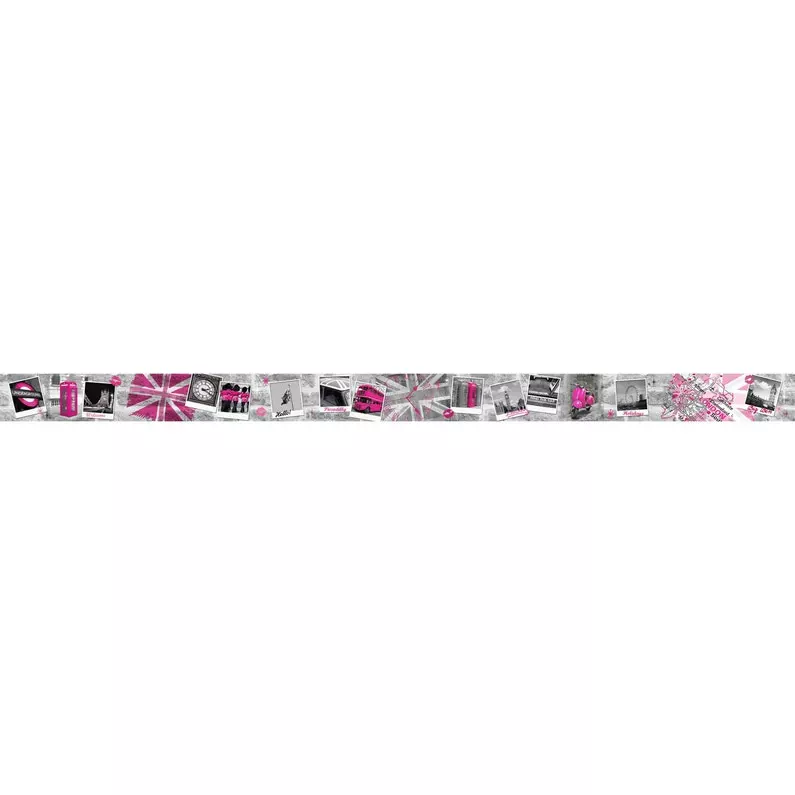 Frise Vinyle Adhésive London Tag L.5 M X L.15 Cm 3 Frise Vinyle Adhésive London Tag L.5 M X L.15 Cm