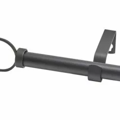 Kit De Tringle à Rideau Extensible Ellipse Diam. 16/19 Mm Noir Mat 120/210 Cm