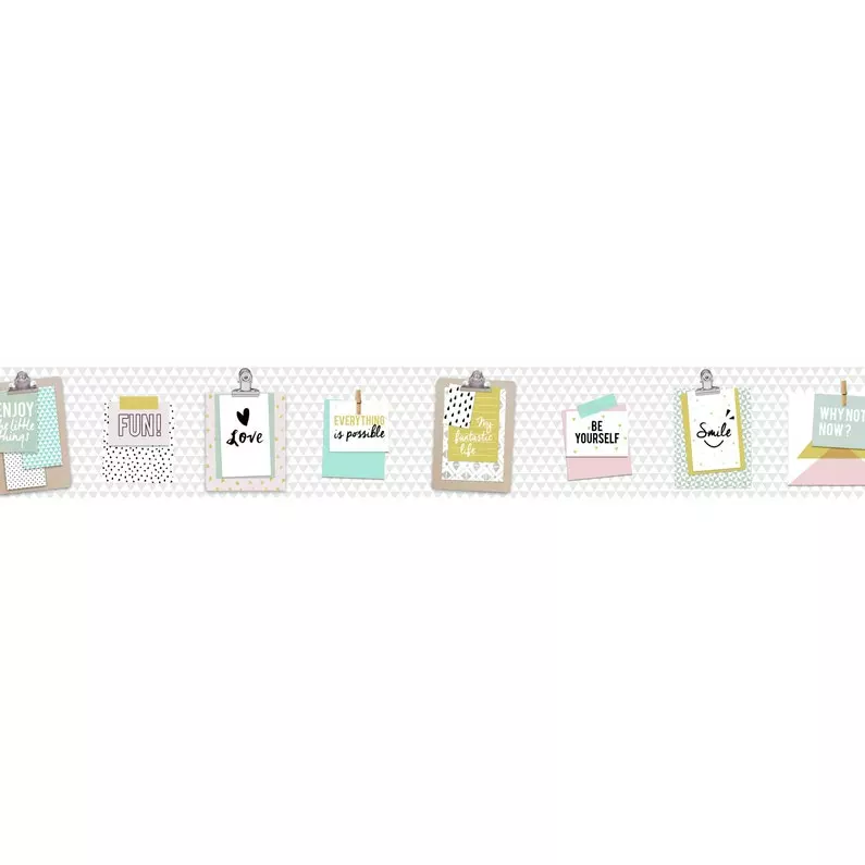 Frise Vinyle Adhésive Bloc Note, GRAHAM & BROWN L.5 M X L.15 Cm 3 Frise Vinyle Adhésive Bloc Note, GRAHAM & BROWN L.5 M X L.15 Cm