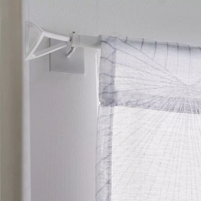 Barre De Vitrage Design Blanc Mat, Diam. 8/10 Mm De 70 à 120 Cm INSPIRE 3 Barre De Vitrage Design Blanc Mat, Diam. 8/10 Mm De 70 à 120 Cm INSPIRE