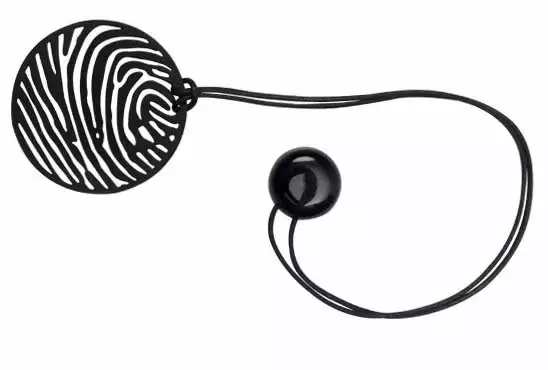 Embrasse Aimantée Zèbre, Noir 3 Embrasse Aimantée Zèbre, Noir