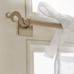 Barre De Vitrage Cosy Ivoire Brossé, Diam. 8/10 Mm De 70 à 120 Cm INSPIRE