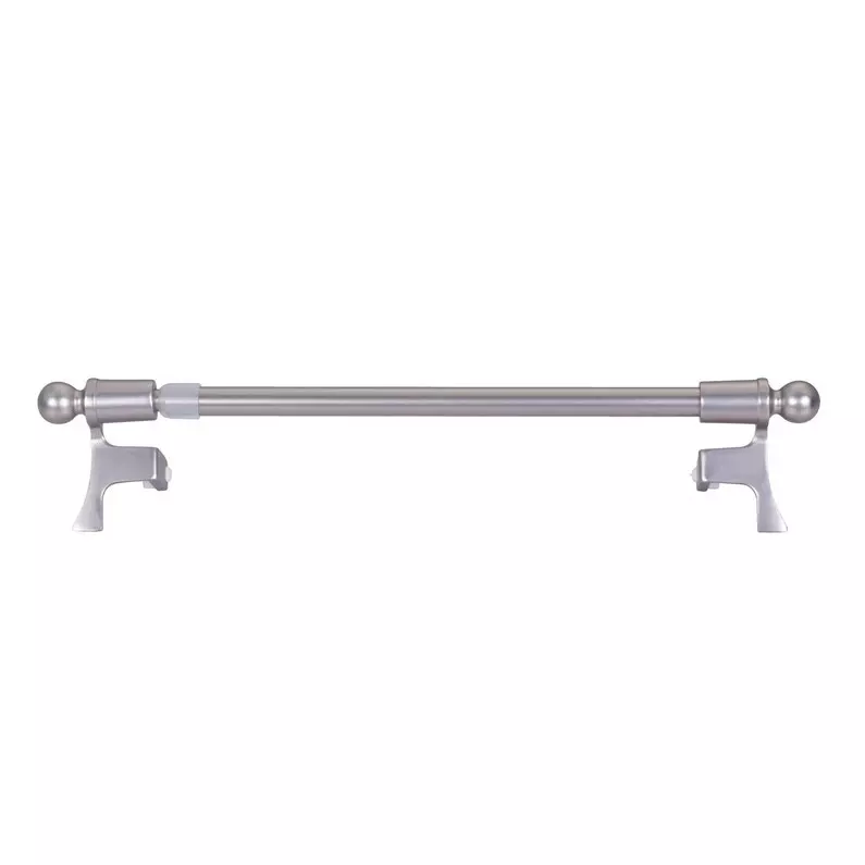 Kit Tringle Helix Diam. 7/9 Mm Gris Mat 80/140 Cm Métal 3 Kit Tringle Helix Diam. 7/9 Mm Gris Mat 80/140 Cm Métal