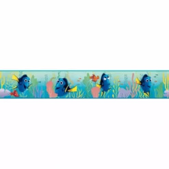 Frise, Papier Disney Finding Dory Vert, L.15.4 Cm X L.4.57 M, Vert