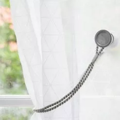 Cordon Viscose Pour Voilage Dia. 6mm, Gris Clair