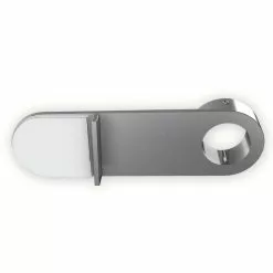 Lot De 2 Supports Sans Perçage Simple Caisson Pression Chrome Satiné IB+