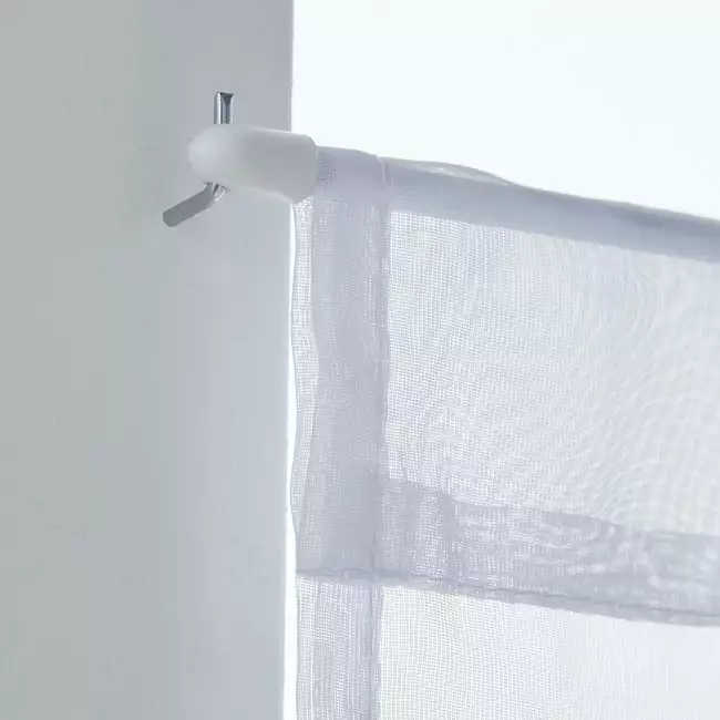 2 Barres Rondes Diam. 7 Mm Blanc Brillant 50/80 Cm Acier 3 2 Barres Rondes Diam. 7 Mm Blanc Brillant 50/80 Cm Acier