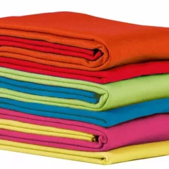 Plaid Mikado, Choix Entre 6 Couleurs Vif L.150 X H.100 Cm