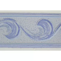 Galon, Vinyle Adhésive Arabesque, L.3.5 Cm X L.10 M, Bleu