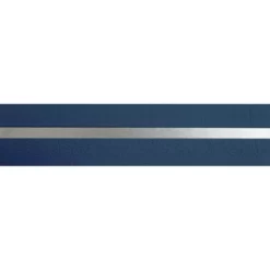 Galon, Vinyle Expansé Adhésive Liseret Argent, L.4 Cm X L.10 M, Bleu