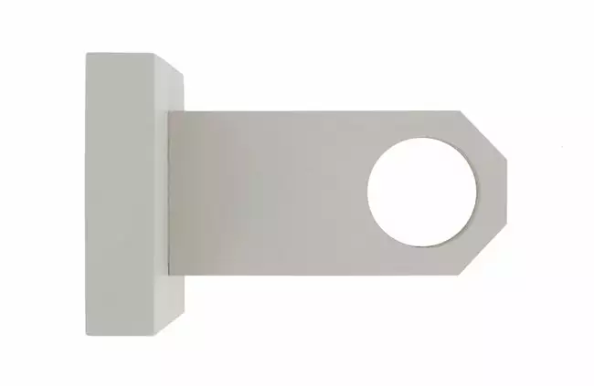 Lot De 2 Supports Sans Re-perçage Mur Percé, D28 Mm Gris Satiné IB+ 3 Lot De 2 Supports Sans Re-perçage Mur Percé, D28 Mm Gris Satiné IB+