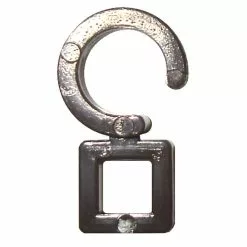 Agrafes Tringle à Rideau Chic 35 Mm Plastique Chocolat INSPIRE