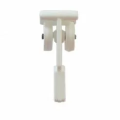 Lot De 8 Suspendeurs En Plastique Blanc Classic Rail, L.1.5 Cm