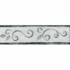 Galon, Vinyle Expansé Adhésive Volute, L.3.5 Cm X L.10 M, Noir Et Blanc -Frise murale Soldes 3 91