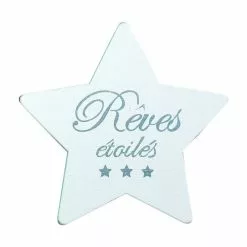 Fleur Sur Pince Pince Etoile Rêves Blanc, Blanc