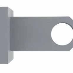 Lot De 2 Supports Sans Re-perçage Mur Percé, D28 Mm Gris Granit Satiné IB+