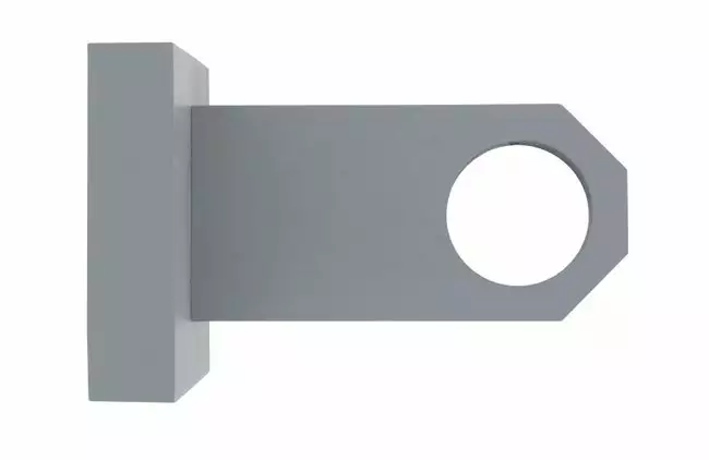 Lot De 2 Supports Sans Re-perçage Mur Percé, D28 Mm Gris Granit Satiné IB+ 3 Lot De 2 Supports Sans Re-perçage Mur Percé, D28 Mm Gris Granit Satiné IB+