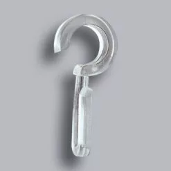 Crochet Tringle à Rideau Chic 35 Mm Plastique Transparent INSPIRE