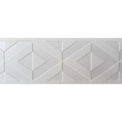 Galon, Vinyle Expansé Adhésive Bk Géo, L.3.5 Cm X L.10 M, Blanc