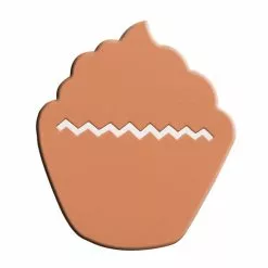 Embrasse Aimantée Cupcake, Orange
