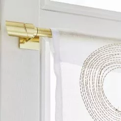 Lot De 2 Supports Sans Perçage Barre De Vitrage, 10 Mm Doré Mat INSPIRE