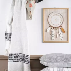 Plaid Valdavia, Blanc L.125 X H.150 Cm