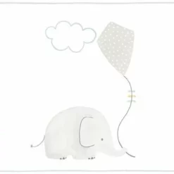 Frise Intissé My Little World éléphant, L.5 Cm X L.5 M, Bleu