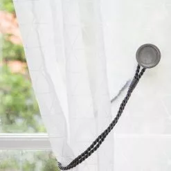 Cordon Viscose Pour Voilage Dia. 6mm, Anthracite