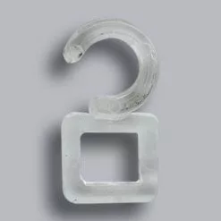 Crochet Tringle à Rideau Chic 35 Mm Plastique Transparent INSPIRE