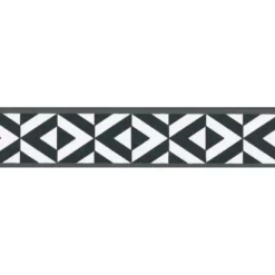 Galon, Vinyle Expansé Adhésive Bk Géo, L.3.5 Cm X L.10 M, Noir