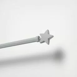 Kit De Tringle à Rideau Star Diam. 16/19 Mm Gris Mat 120 à 210 Cm