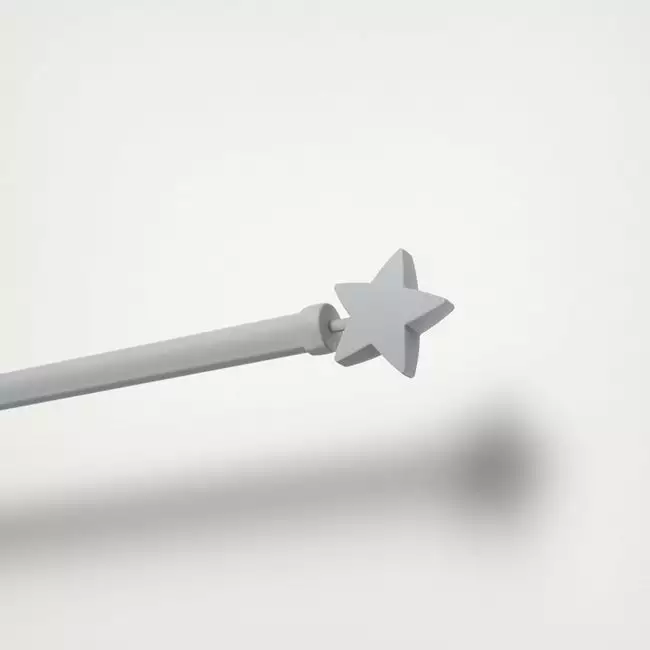 Kit De Tringle à Rideau Star Diam. 16/19 Mm Gris Mat 120 à 210 Cm 3 Kit De Tringle à Rideau Star Diam. 16/19 Mm Gris Mat 120 à 210 Cm