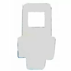 Lot De 2 Stoppeurs En Plastique Blanc Astuce Rail, L.1.5 Cm