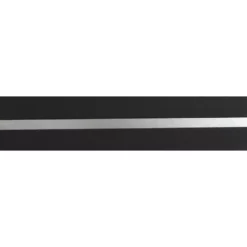 Galon, Vinyle Expansé Adhésive Liseret Argent, L.4 Cm X L.10 M, Noir