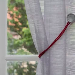 Cordon Viscose Pour Voilage Dia. 6mm, Cerise