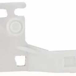 Support Simple Mur En Plastique Blanc Classic Rail, L.6.5 Cm