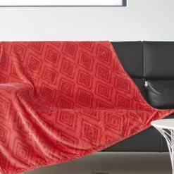 Plaid Java Navajo Flanelle, Fuschia L.130 X L.160 Cm