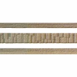 Galon, Vinyle Expansé Adhésive Pierre, L.3.5 Cm X L.10 M, Marron Et Blanc