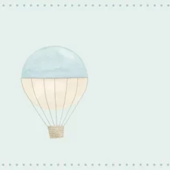 Frise Intissé My Little World Montgolfière, L.11.7 Cm X L.5 M, Bleu